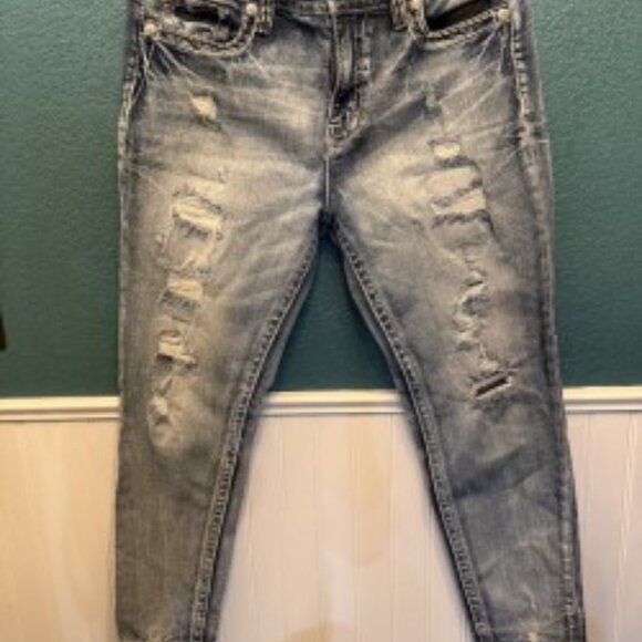 Like New MISS ME Curvy Ankle Skinny Jeans 32x27 - Picture 4 of 4